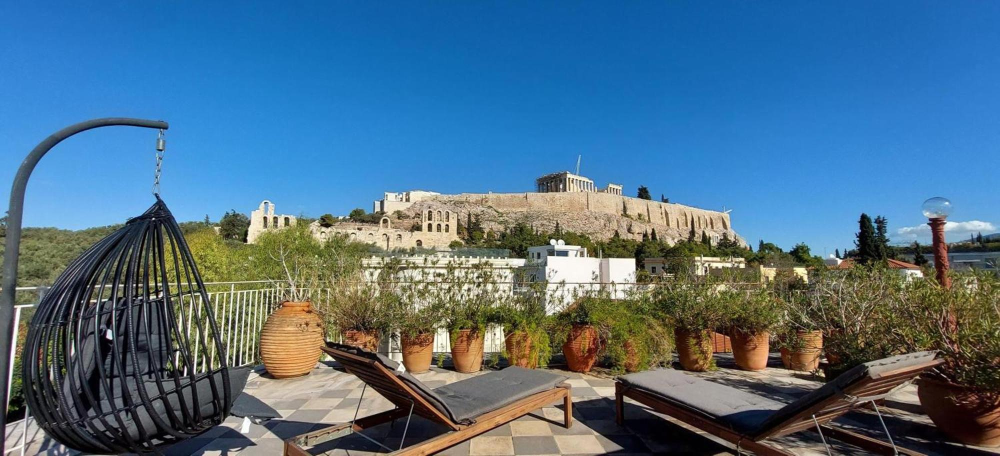 Stunning Acropolis View Apartment Athene Buitenkant foto